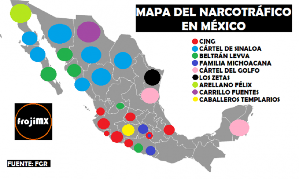Mapa del narco